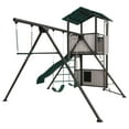 thumbnail image 6 of Lifetime Kid's Adventure Clubhouse Swing Set with Slide, Belt Swings and Trapeze Bar (91135), 6 of 13