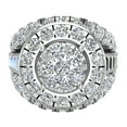 thumbnail image 4 of 2.50 CT TW Cluster Diamond Wedding Ring Set with Bands 14K White Gold, 4 of 5