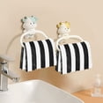thumbnail image 6 of Haosy 6 Packs Kitchen Dish Towels Soft Absorbent Black and White Striped Dish Cloths 11"x11", 6 of 9