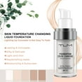 thumbnail image 2 of (2-Piece Set) TLM Color Changing Liquid Foundation + Aliver Concealer Stick,Flawless Makeup Base Concealer Cover SPF15, 2 of 9
