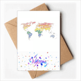 thumbnail image 1 of Global Map Lgbt Rainbow Wordcloud Welcome Back Greeting Cards Envelopes Blank, 1 of 3