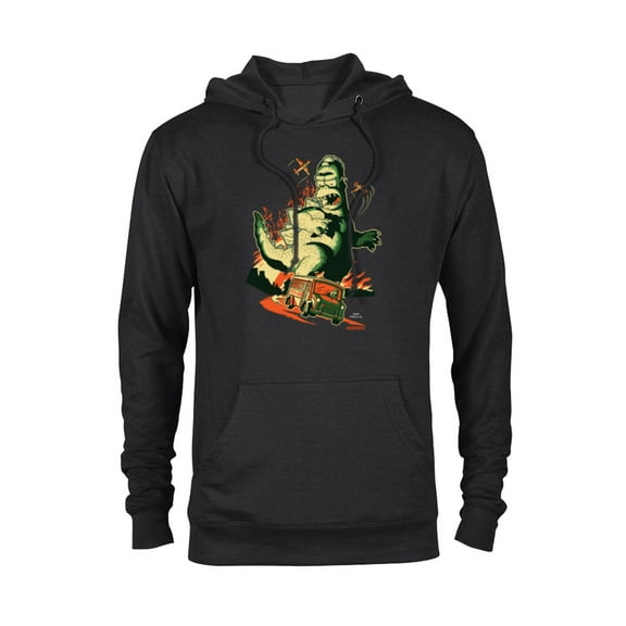 The Simpsons Treehouse of Horror Homerzilla Terror - Pullover Hoodie for Adults - Customized-Black