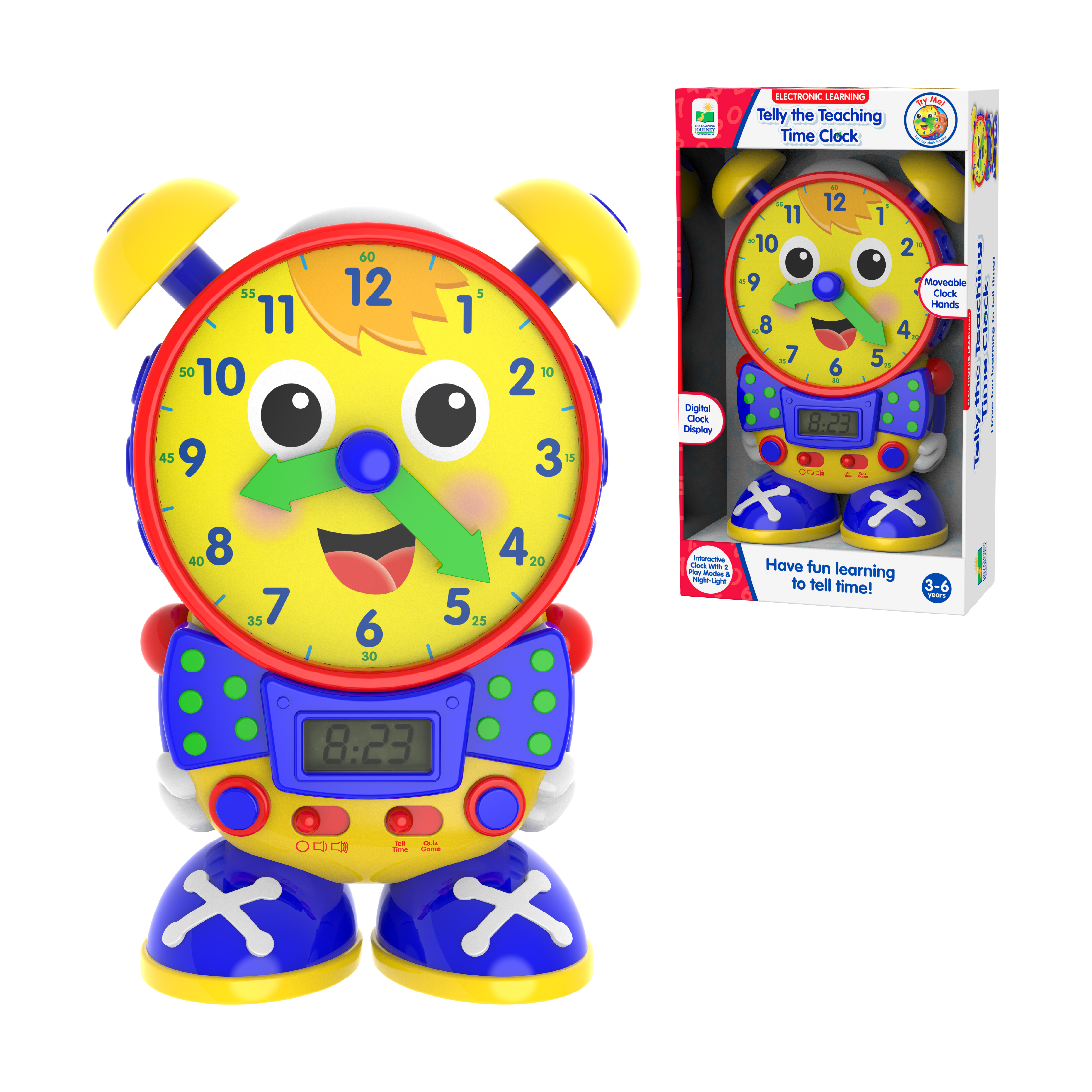 The Learning Journey Electronic Learning - Telly the Teaching Time Clock