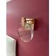 thumbnail image 4 of Lámpara de pared de cristal, mesita de noche, salón, baño, tocador, pasillo 13*18cm (dorado, tamaño pequeño), 4 of 5