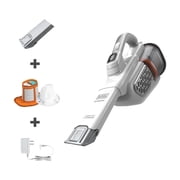 BLACK+DECKER Cordless Handheld Vacuum, AdvancedClean+, with XL Crevice Tool and Dust Bin, White, HHVK320J10