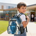 thumbnail image 3 of KUIFORTI Lighting Wolf Toddler Backpack Boys Kids School Bag with Multiple Organizer Pockets Adjustable Straps 13.5 Inch for Preschool Kindergarten Back to School Gifts, 3 of 7