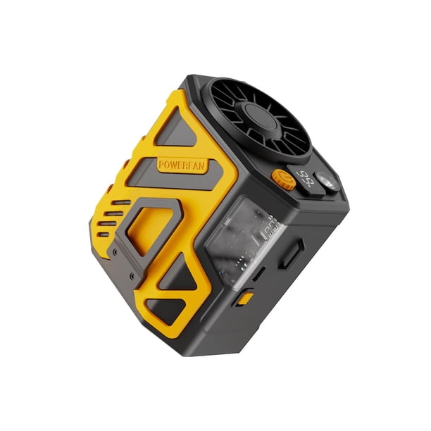 Ventilador Portátil Recargable Ventilador de Cintura Portátil 6000Mah Ventilador de Collar Recargable con Operación de 24 Horas, Velocidad de 3 Velocidades 1-100, Adecuado para el Trabajo Al Aire Libr