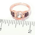 thumbnail image 2 of 10Kt Rose Gold 2Ctw Morganite & Rhodolite Garnet Ring, 2 of 2