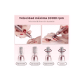 thumbnail image 5 of Pulidores Esmeril Uñas Manicure Inalámbrico Taladro Con Set MORADO, 5 of 5