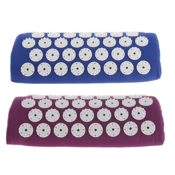 2 pcs Portátil Almohada de Acupuntura de Yoga Ligera y Portátil Accesorio para Viaje Hogar Sunnimix Cojín de almohada de mesa de masaje