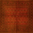 thumbnail image 1 of Ahgly Company Machine Washable Indoor Square Persian Yellow Traditional Area Rugs, 7' Square, 1 of 4