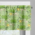 thumbnail image 3 of Ambesonne Flower Window Valance, Chameleons on Branches, 54" X 12", Mustard Cream Green, 3 of 5
