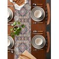 thumbnail image 2 of Ethnic Style Retro Persian Pattern Table Runner Cotton Linen Wedding Table r Tablecloth Kitchen r Table Runner, 2 of 7