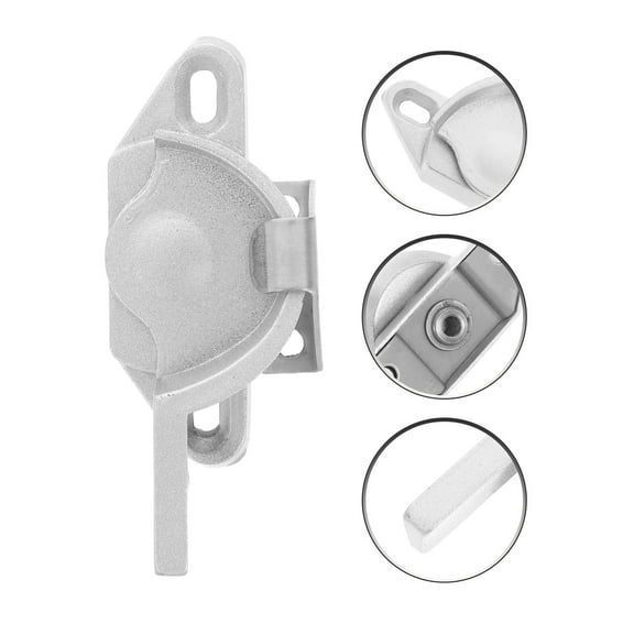 Raindrops Window Sash Lock Casement Lock Window Locks Security Replacement with Buckle For Single Double Hung Wood Windows Silver