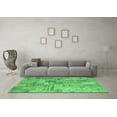 thumbnail image 3 of Ahgly Company Indoor Round Patchwork Emerald Green Transitional Area Rugs, 8' Round, 3 of 4