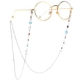 thumbnail image 2 of 2 Piezas Mujeres Hombres Gafas Gafas de terre Cadena Cuerda Gafas Correa Cuello Cordón Retenedor Yinane Cordón de gafas de metal, 2 of 6