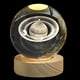 thumbnail image 2 of Glowing Planetary Astronaut Crystal Night Lights USB Power Warm/RGB Bedside Light Kid Gift Night Lamp, 2 of 5
