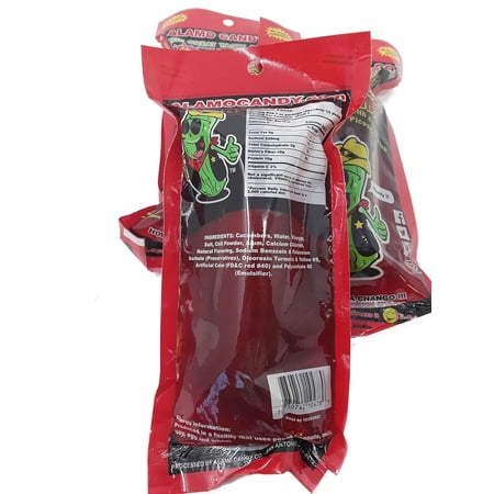 Pack Of 2 Big Tex Dill Pickle In Chamoy - Individually Wrapped - Made In San Antonio, Texas - Large Pickles