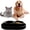 Black, variant on PETGLE Ants Away Double Pet Feeding Bowls Dog Water and Food Bowls,6 cups/48oz Pet Feeder Bowls for Medium Large Dogs Cats (Blue, 15.5X9.5X2.75 INCH)