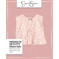 thumbnail image 3 of Jessica Simpson Baby Girls' Pants Set - 2 Piece Ruffle Bottom Blouse and Pants (0-24M), 3 of 7