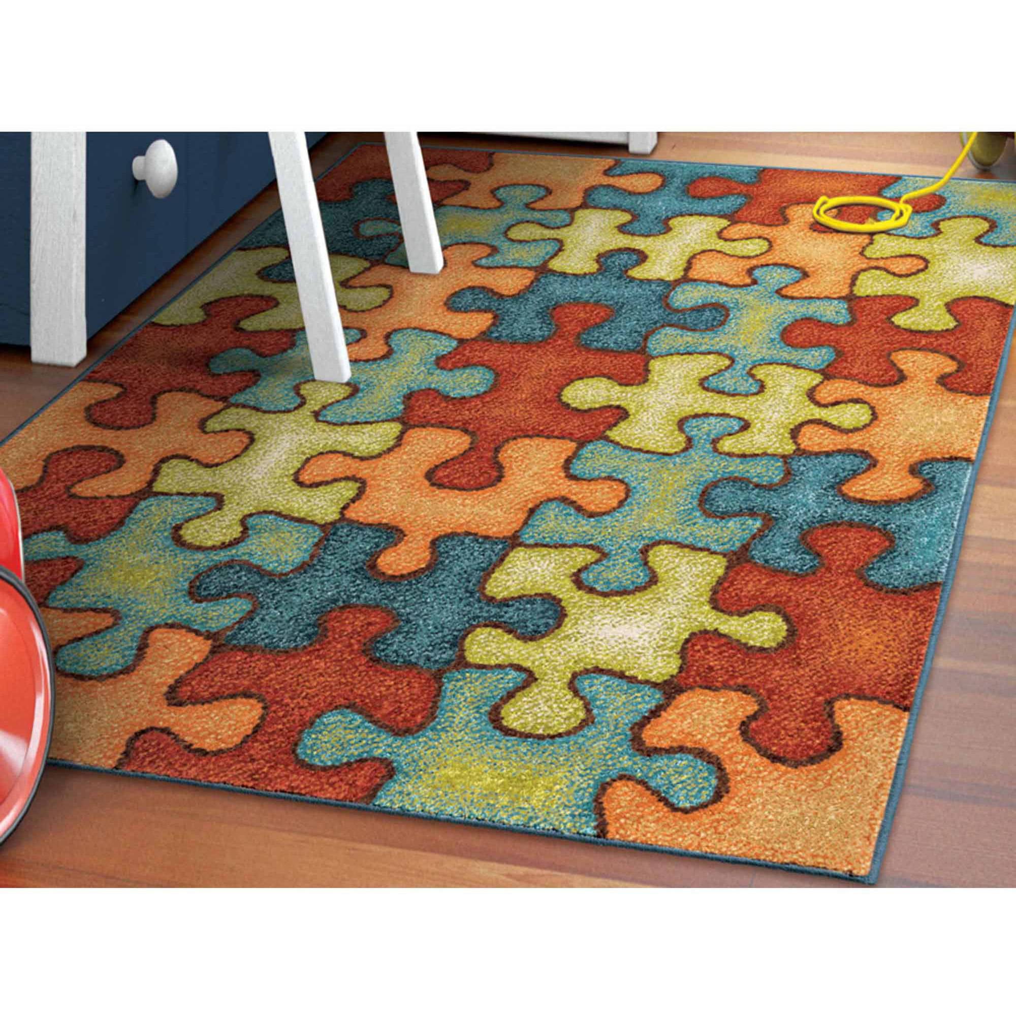 Orian Rugs Perplexed Puzzle Multi-Color Area Rug - Walmart.com - Walmart.com