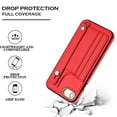 thumbnail image 4 of Nalacover Wallet Case for iPhone 7/iPhone 8/iPhone SE 2020/iPhone SE 2022, Business PU Leather Unique Design Wristband Kickstand Credit Card Holder Slots Shockproof Scratch Resistant Phone Case,Red, 4 of 6