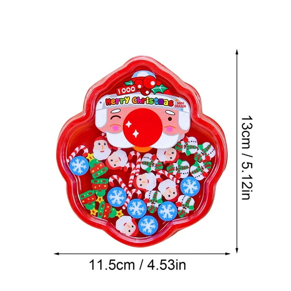 JJKBVCLO Mini Christmas Erasers For Kids Cute Erasers For Kids Party Gifts Homework Santa Gift Filling Party Decoration Desk