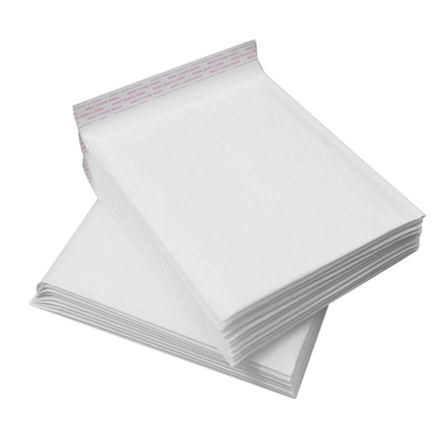 Bolsa acolchada con burbujas, bolsa de papel prueba de humedad, color blanco, 50 hojas Los 18x20cm Zulema Sobres acolchados de burbujas