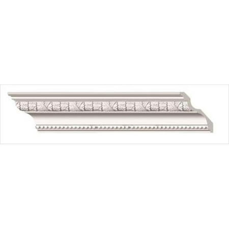 American Pro Decor 5APD10083 96 x 4.62 in. Laurel Leaves And Ribbon Crown Moulding