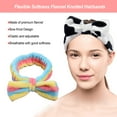 thumbnail image 4 of Minnieouse Diademas Lazo Nudo Estiramiento Suavidad Adornos de franela Accesorios para el cabello Diadema para de cara Sporting iris raya Type3 NO3 Minnieouse  AP011184-08B, 4 of 6