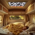 thumbnail image 2 of XYZCANDO Cow RV Window Shade Fire Camper Window Cover RV Skylight Cover Foldable RV Black Out Shade for Window RV Roof Vent Skylight Insulator Window Cover RV Accessories Sunshade Black, 2 of 7