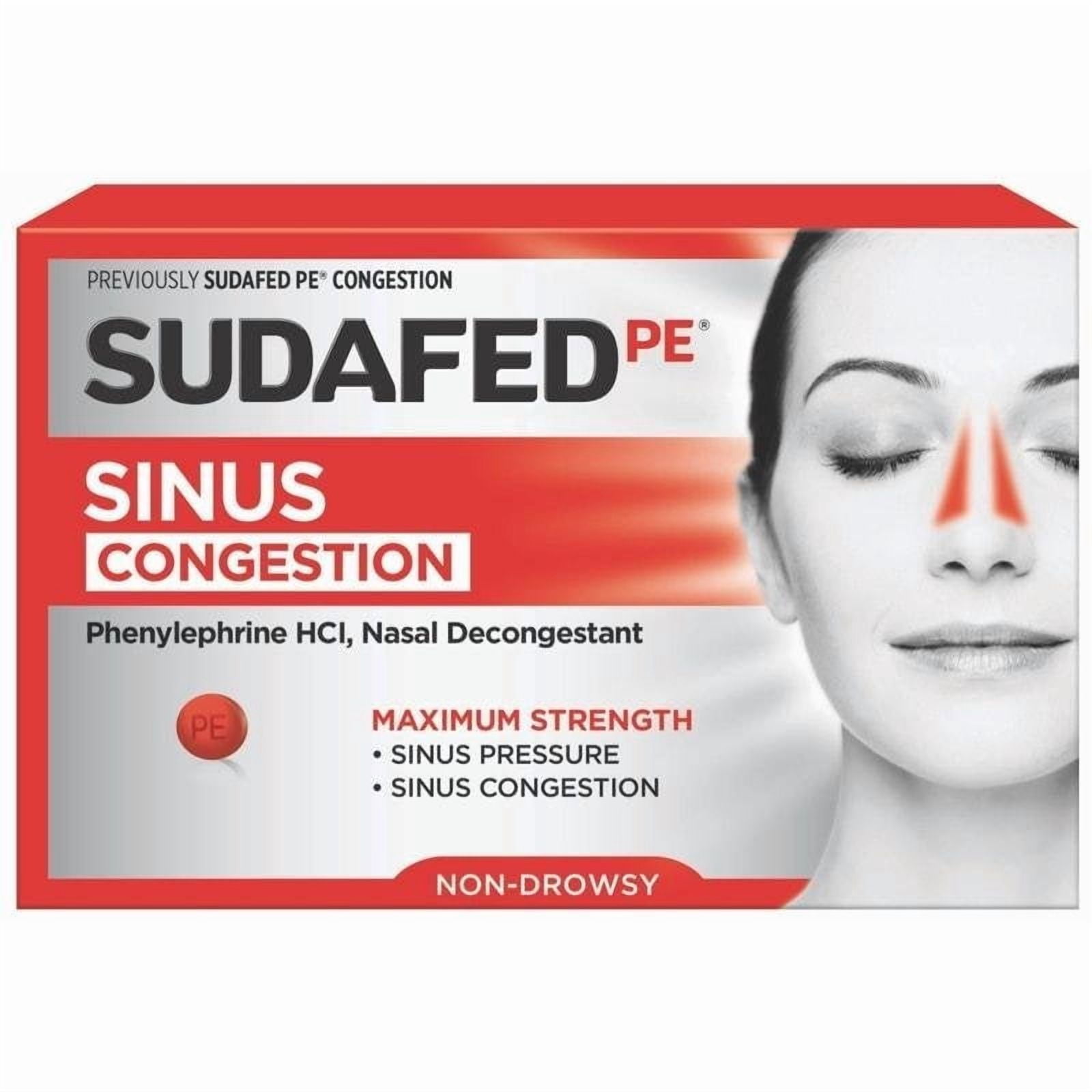 Sudafed PE Congestion Tablets - 36 ct, Pack of 2