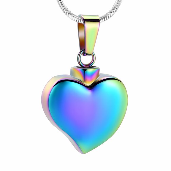 Little Love Heart Memorial Cremation Jewelry for Ashes Urn Necklace Lockets for Human Ashes Holder