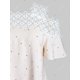 thumbnail image 3 of Más el tamaño de la flor impresiones Abra el Panel de hombro a cielo abierto del tee Rosegal Camisetas tallas grandes, 3 of 5