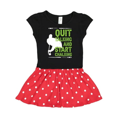 

Inktastic Pool Player Gift Billiards Quote Gift Toddler Girl Dress