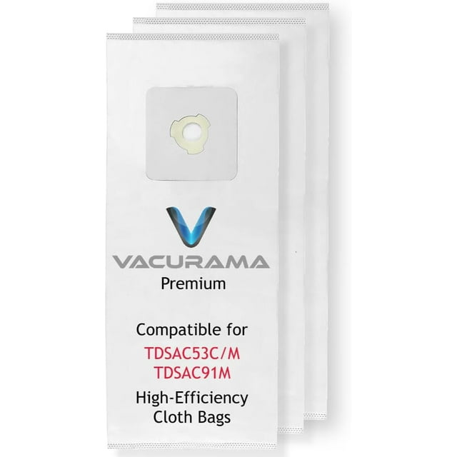czcpp-Premium Sacs d'Aspirateur Central Compatibles avec CycloVac TDSAC53C, MVac TDSAC53M & TDSAC91M Systèmes d'Aspirateur Central. Haute Efficacité, Résistant aux Déchirures, Ouverture à 3 Encoches, 4.5 Gallons. (3 Sacs)