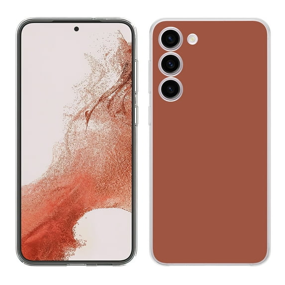 TalkingCase Slim Phone Case Compatible for Samsung Galaxy S23+ Plus 2023, Burnt Umber Print, Lightweight, Flexible, USA