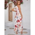 thumbnail image 2 of EILLY BAZAR Floral Print Wide Leg Jumpsuit for Women Sleeveless L, 2 of 4