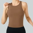 thumbnail image 4 of Purcolt Womens Ribbed Cropped Camisole Summer Basic Crew Neck Tank Tops Casual Slim Fit Going Out Tops Athletic Workout Crop Tops for Yoga Running Gym, 4 of 9