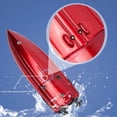 thumbnail image 2 of Barco RC 2 4 GHz Luces LED Alta Velocidad Eléctricos Impermeables para Barcos (rojo), 2 of 9
