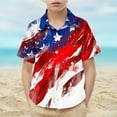 thumbnail image 2 of ZACPNCV Kids Boys 4th of July Shirt USA Letter Print Tees Short Sleeve Crewneck Holiday Tops Patriotic Graphic Shirts Independence Day Clothes Multicolor 12-13 Years, 2 of 9