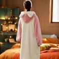 thumbnail image 5 of Pijama de terciopelo Coral para mujer, conjunto de camisón de franela con bordado de dibujos animados de zorro y gato, novedad de otoño e invierno, 2024, 5 of 5