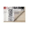 thumbnail image 5 of Novelle Home Meridian 63" x 91" Polypropylene/Cotton Rug in Gray/Red Rectangles, 5 of 10