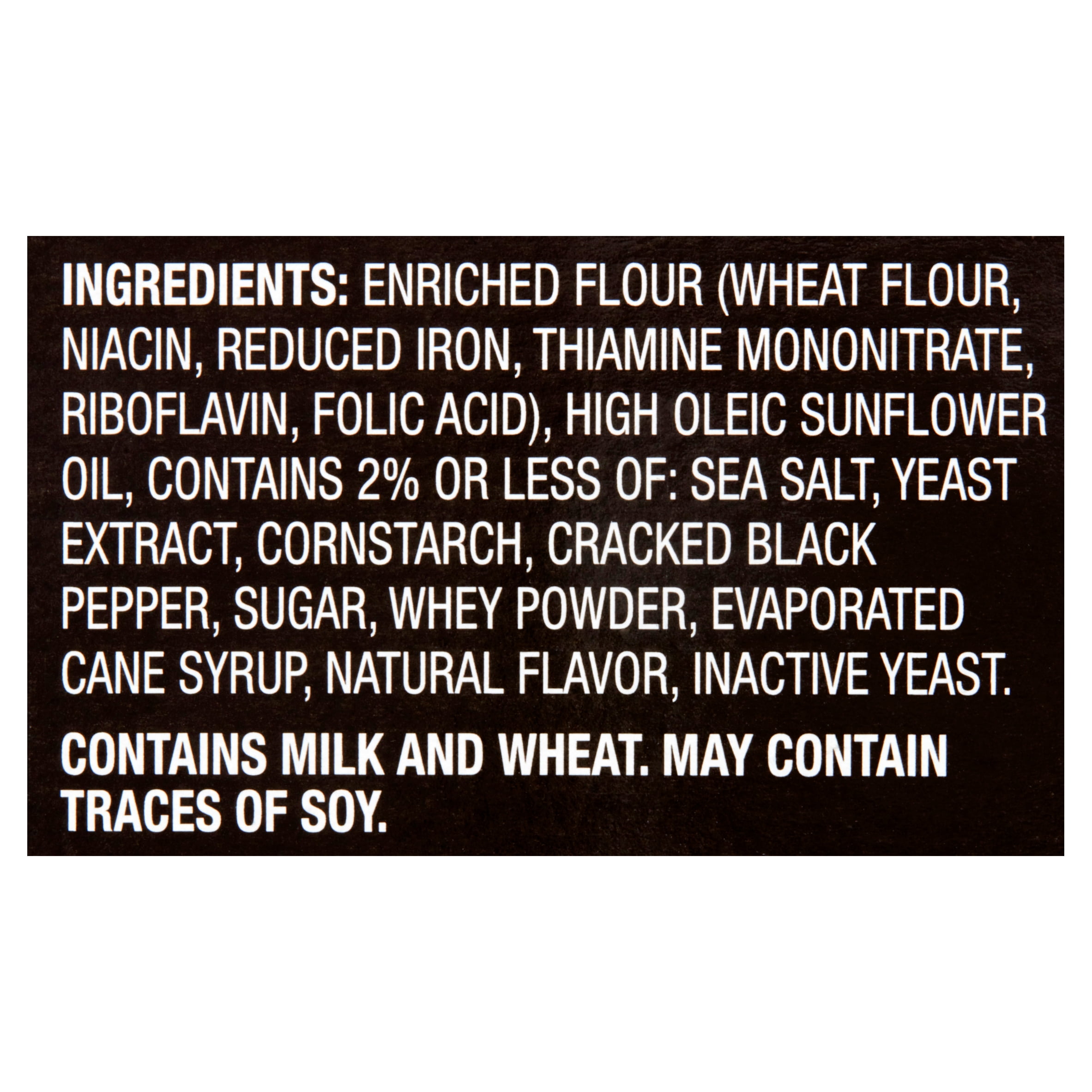 Great Value Sea Salt & Black Pepper Crackers, 6.5 Oz.