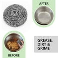 thumbnail image 4 of Tripumer  20 Pcs  Stainless Steel Scouring Pads Brush Ball Scouring Stainless Scourer Steel Wool Scrubber Flexible Multipurpose  Reusable Silver, 4 of 8