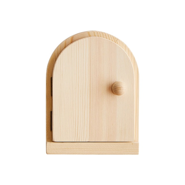 1 pieza de cubierta protectora de madera maciza para interruptor, pegatina de pared, enchufe de casa, bloque de marco decorativo, cubierta protectora a prueba de golpes, caja de botones (beige, pino) JAMW Sencillez