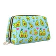 thumbnail image 2 of Picia Cartoon Avocado Print Leather Makeup Bag Make Up Bag Travel Toiletry Bag for Her Girlfriend Teacher Teen Girl Gifts, 2 of 8