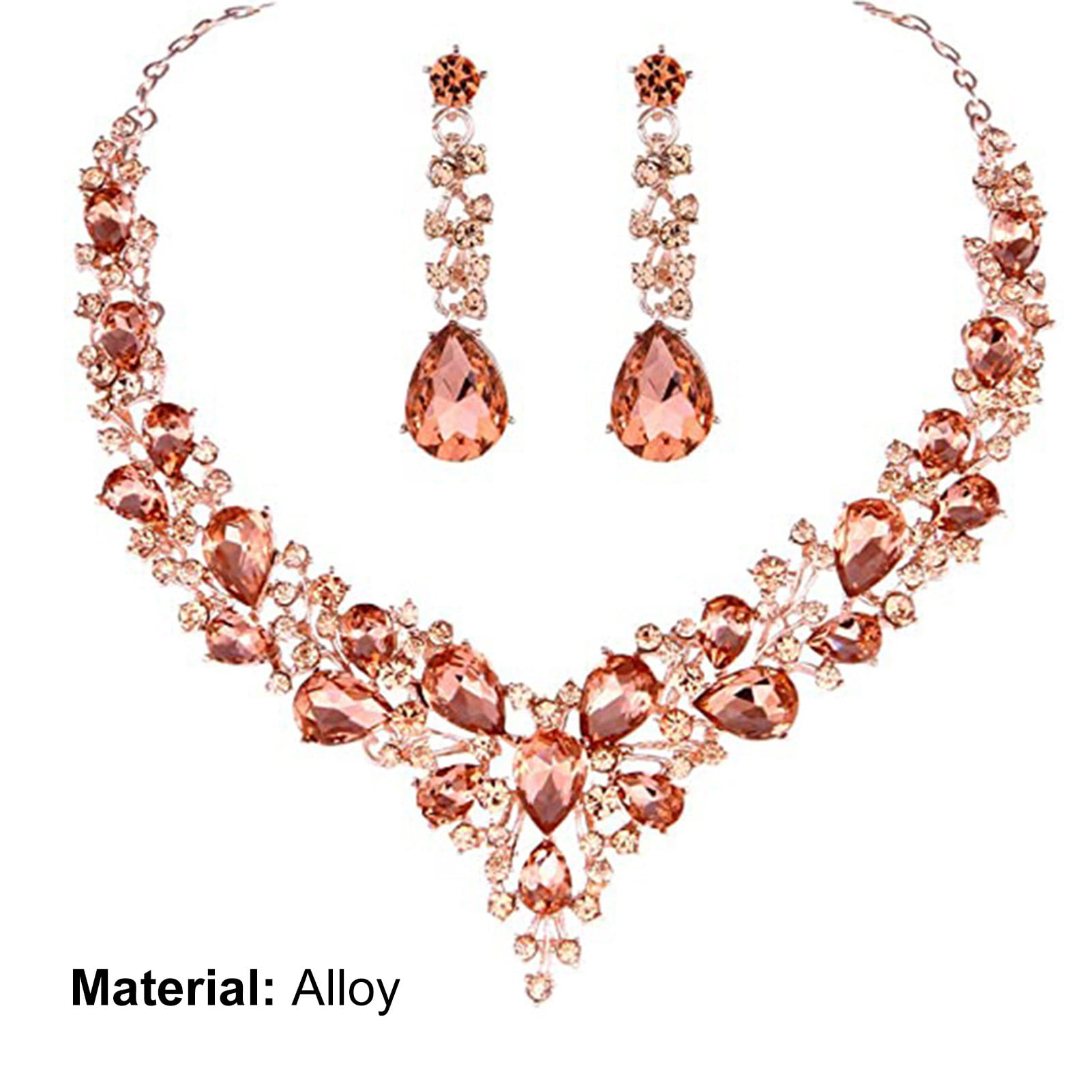 Gorgeous Jewelry Austrian Crystal Color Scallop Shape Pendant Necklace Deluxe Female Jewellery 