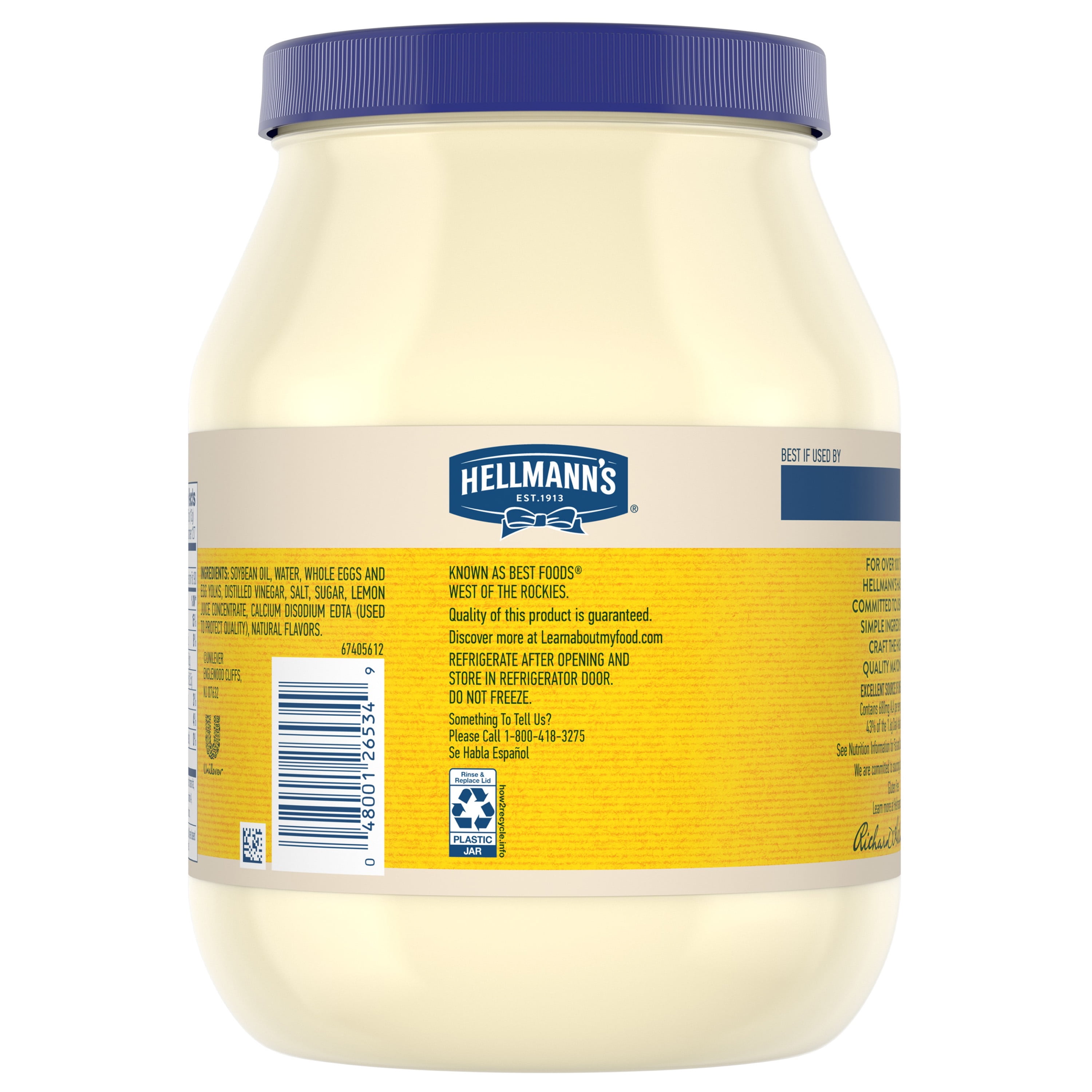 Hellman Mayo Nutrition Label Trovoadasonhos