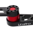 thumbnail image 4 of Tensor de cadena de convertidor de velocidad única de bicicleta de peso ligero, bicicleta Foading Negro + rojo Zulema Convertidor de platos oval, 4 of 8